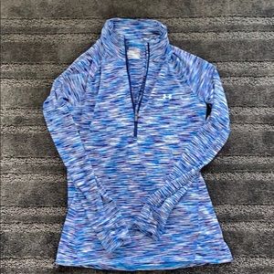 Under Armor Purple blue white all season 1/4 zip